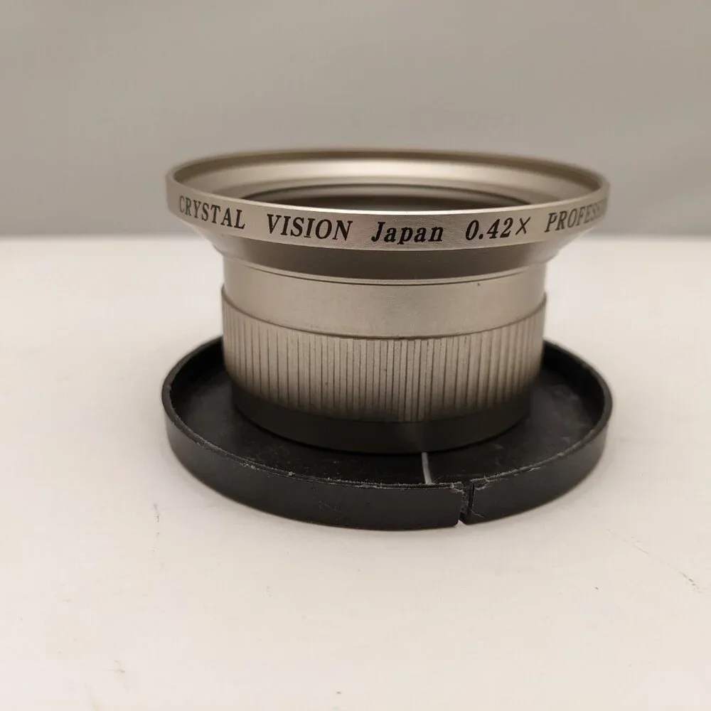 Crystal Vision 0.42X Pro Hi Speed AF Super Wide Angle Lens w Adapter Ring & Fltr